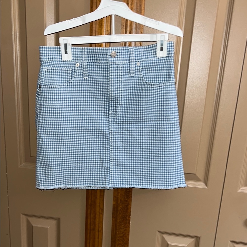 Madewell stretched denim mini skirt. NWOT